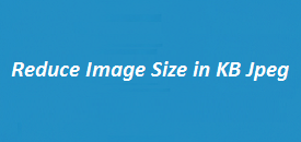 Reduce Image Size in KB Jpeg